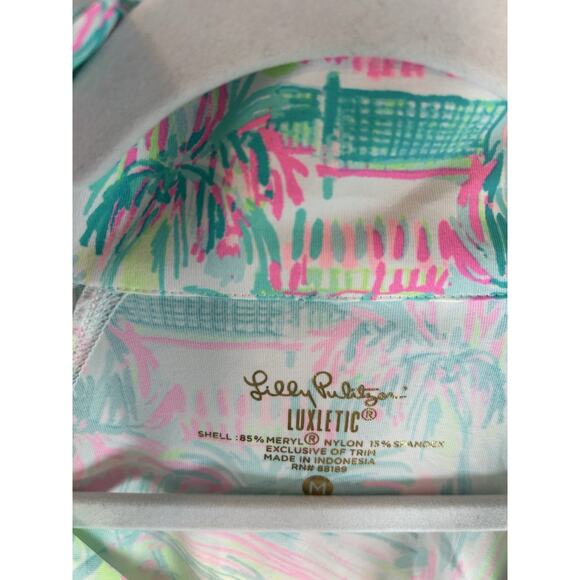 Lilly Pulitizer Jacket size Medium Luxletic Hadlee Tennis Multi color women pink - Picture 2 of 5